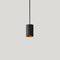 Pillar LED Pendant Light  option Black Wood / Matte Black Metal