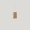 Pillar LED Pendant Light  option Clear White Oak / White Metal