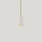 Pillar LED Pendant Light  option White Wood / Brushed Brass Metal