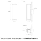 Pillar LED Wall Sconce