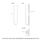 Pillar LED Wall Sconce