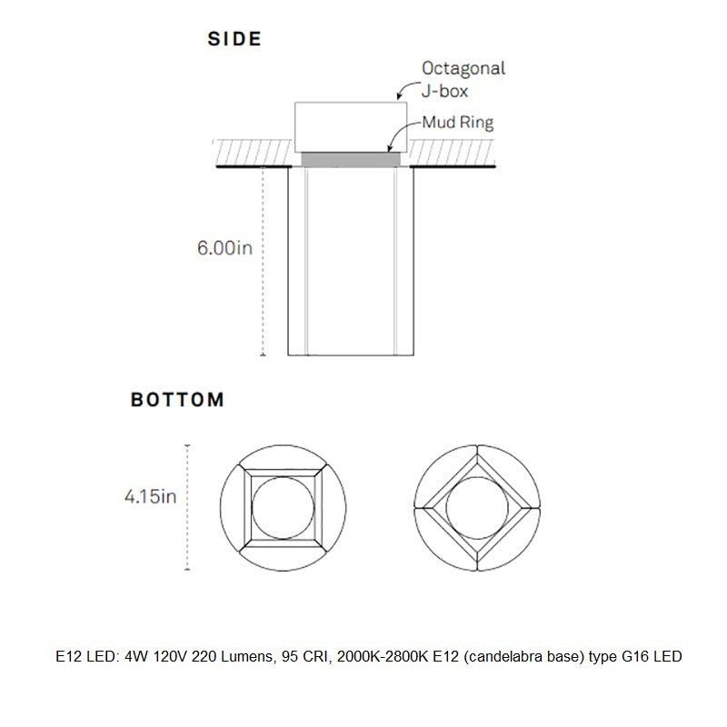 Pillar Surface LED Flush Mount