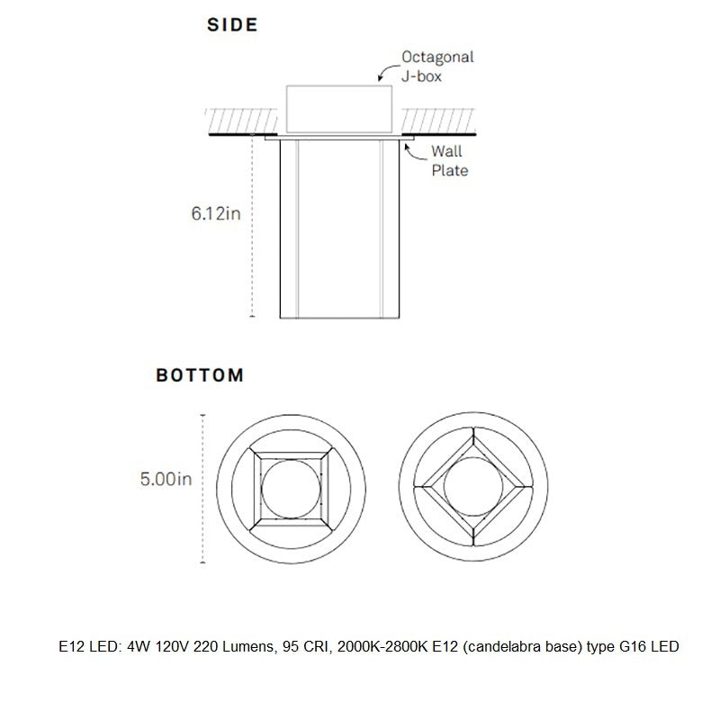 Pillar Surface LED Flush Mount