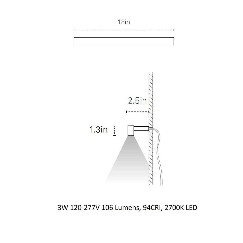 Ray Wall Sconce Uplight/Downlight