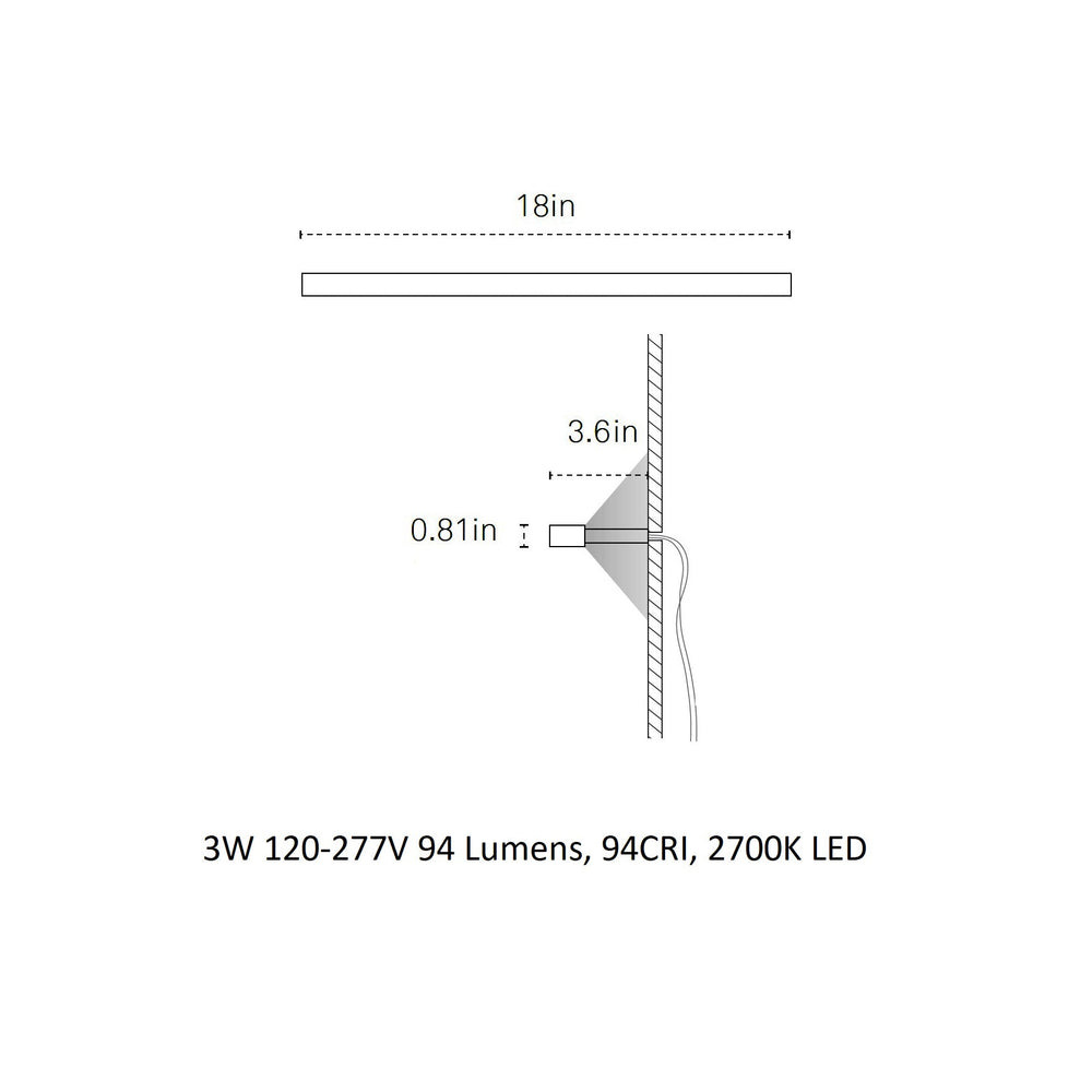 Ray Wall Sconce Wide Ambient Light