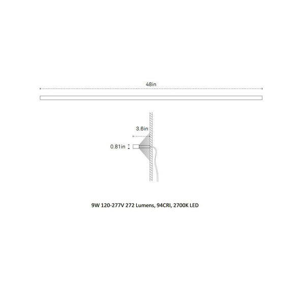 Ray 48-Inch Wall Sconce