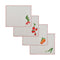 Still Life Embroidered Rectangular Placemat (Set of 4)  option Red