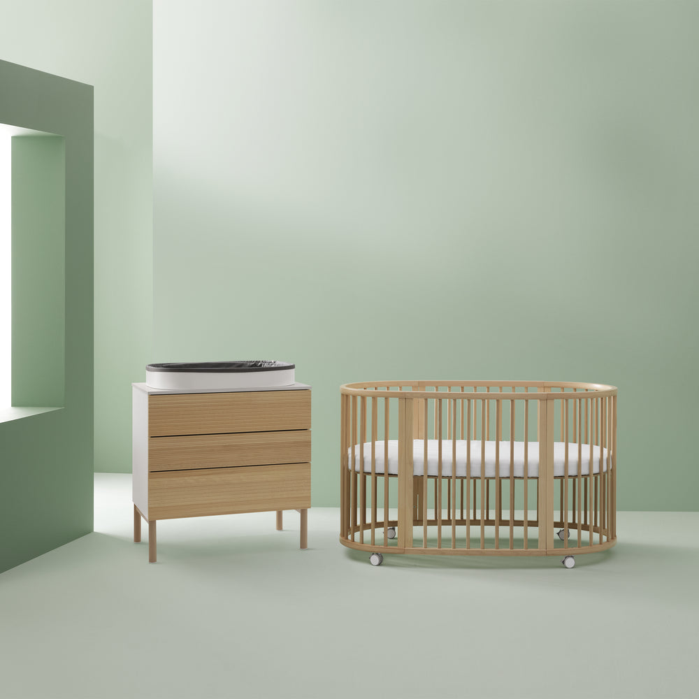 stokk crib Stokke Sleepi Bed Extension Hazy Grey