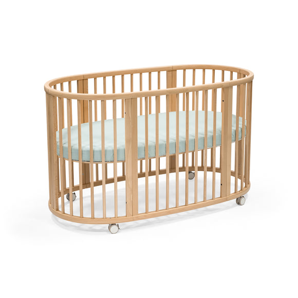 stokke v3 sheets Stokke Sleepi Bed Fitted Sheet Flower Ecru