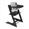Tripp Trapp High Chair 2 Complete  option Black with Nordic Grey V2 / White