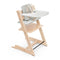 Tripp Trapp High Chair 2 Complete  option Natural with Nordic Grey / White