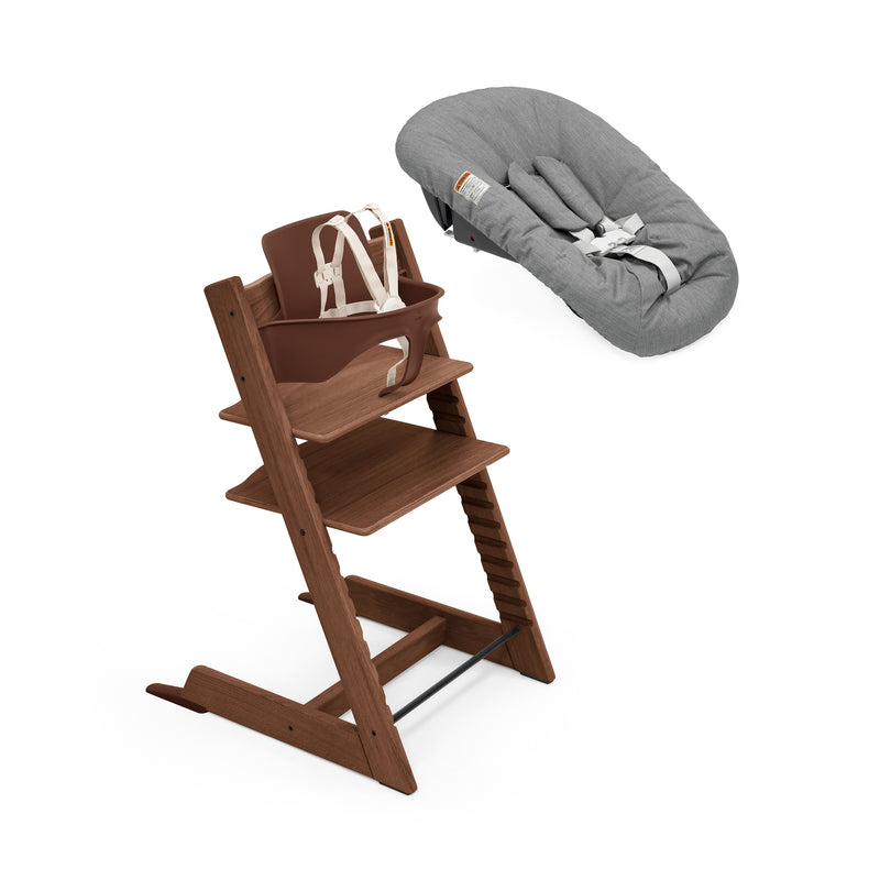 stokke oak white Stokke Tripp Trapp High Chair² with Newborn Set