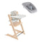 Tripp Trapp High Chair and Newborn Set with Tray  option Natural