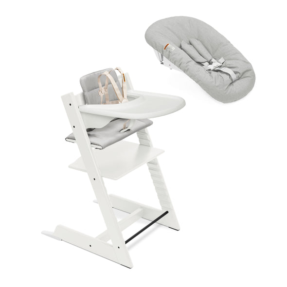 Tripp Trapp High Chair and Newborn Set with Tray