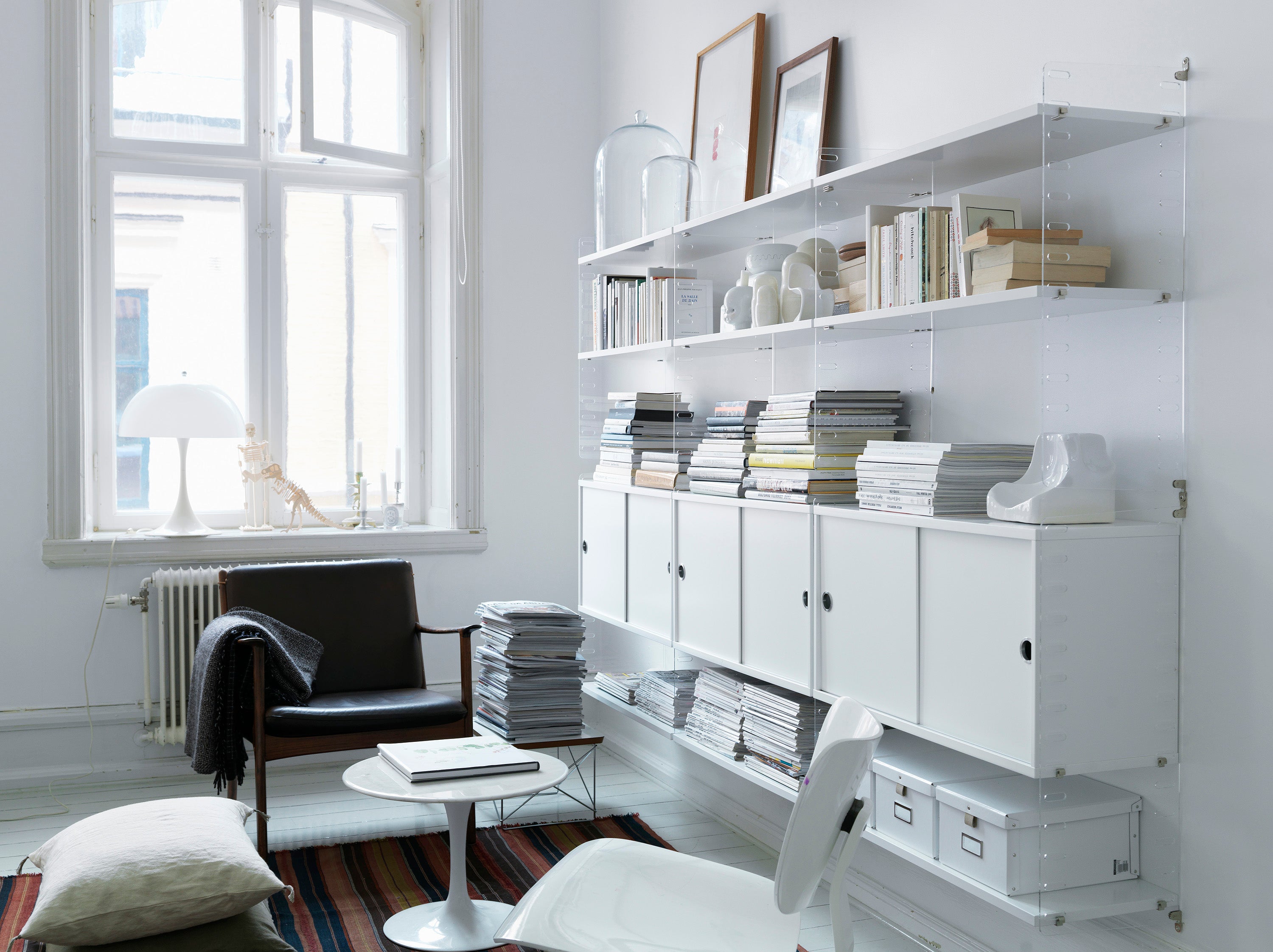 String Furniture Horizontal Wall Cabinet Shelving Unit - 2Modern