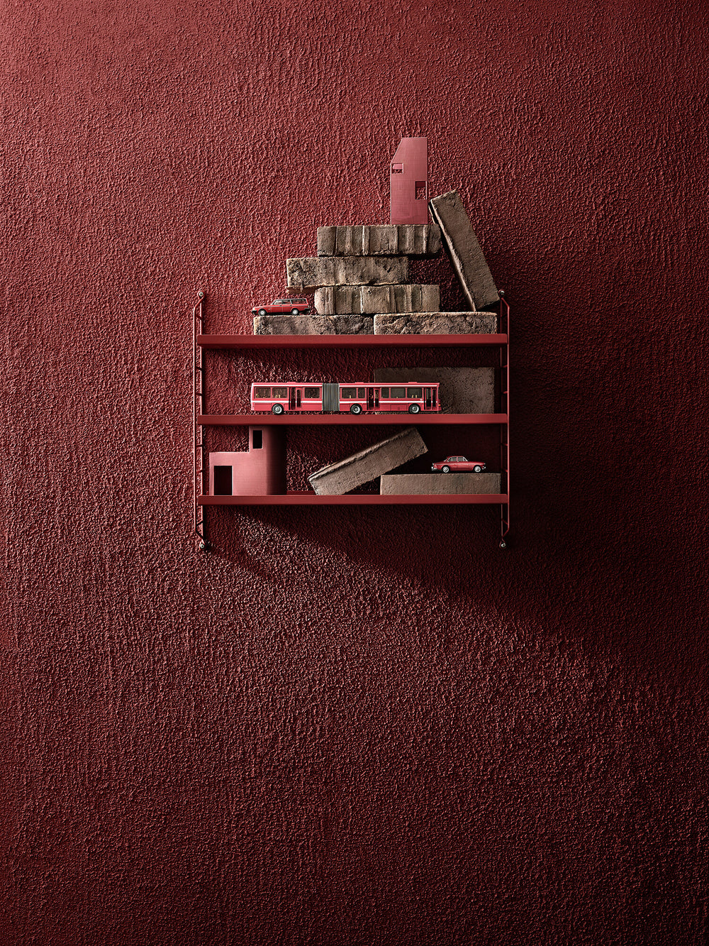 String Pocket Shelving Unit