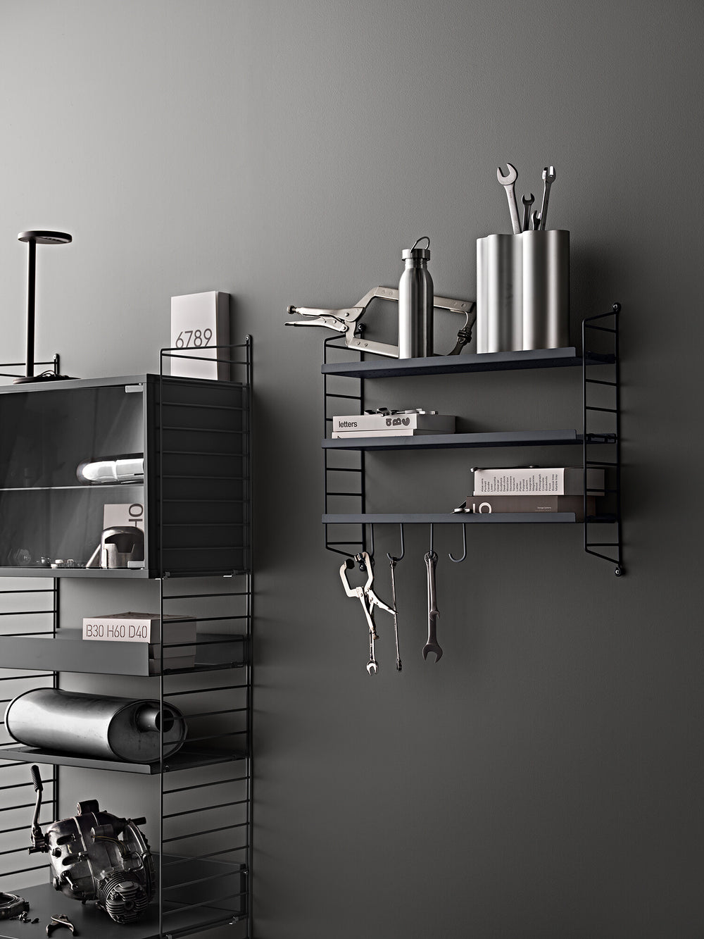 String Pocket Shelving Unit