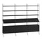 Vertical Wall Cabinet Shelving Unit V1  option Black / Dark Grey