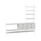 Vertical Wall Cabinet Shelving Unit V2  option White / White