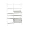 Vertical Wall Cabinet Shelving Unit V3  option White / White