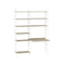 Workspace Shelving Unit  option Ash / White
