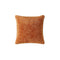 Cloud Silque Throw Pillow  option Raw Sienna / Misty Blue Piping