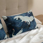 Crane in the Clouds Throw Pillow