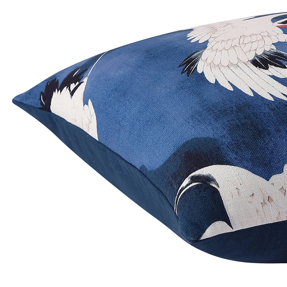 Crane in the Clouds Throw Pillow