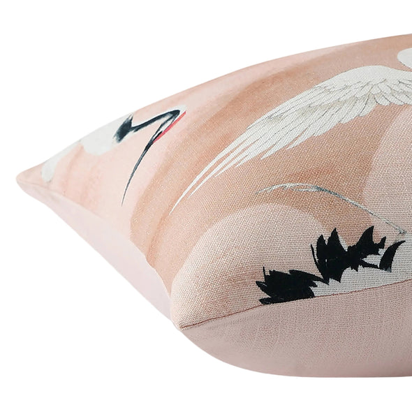 Crane in the Clouds Throw Pillow