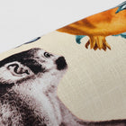 Damask Monkey Bolster Pillow