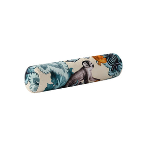 Damask Monkey Bolster Pillow