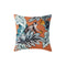 Damask Monkey Throw Pillow  option Koi