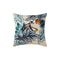 Damask Monkey Throw Pillow  option Slate Grey