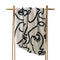 Faces Throw Blanket  option Sahara Tan / Black