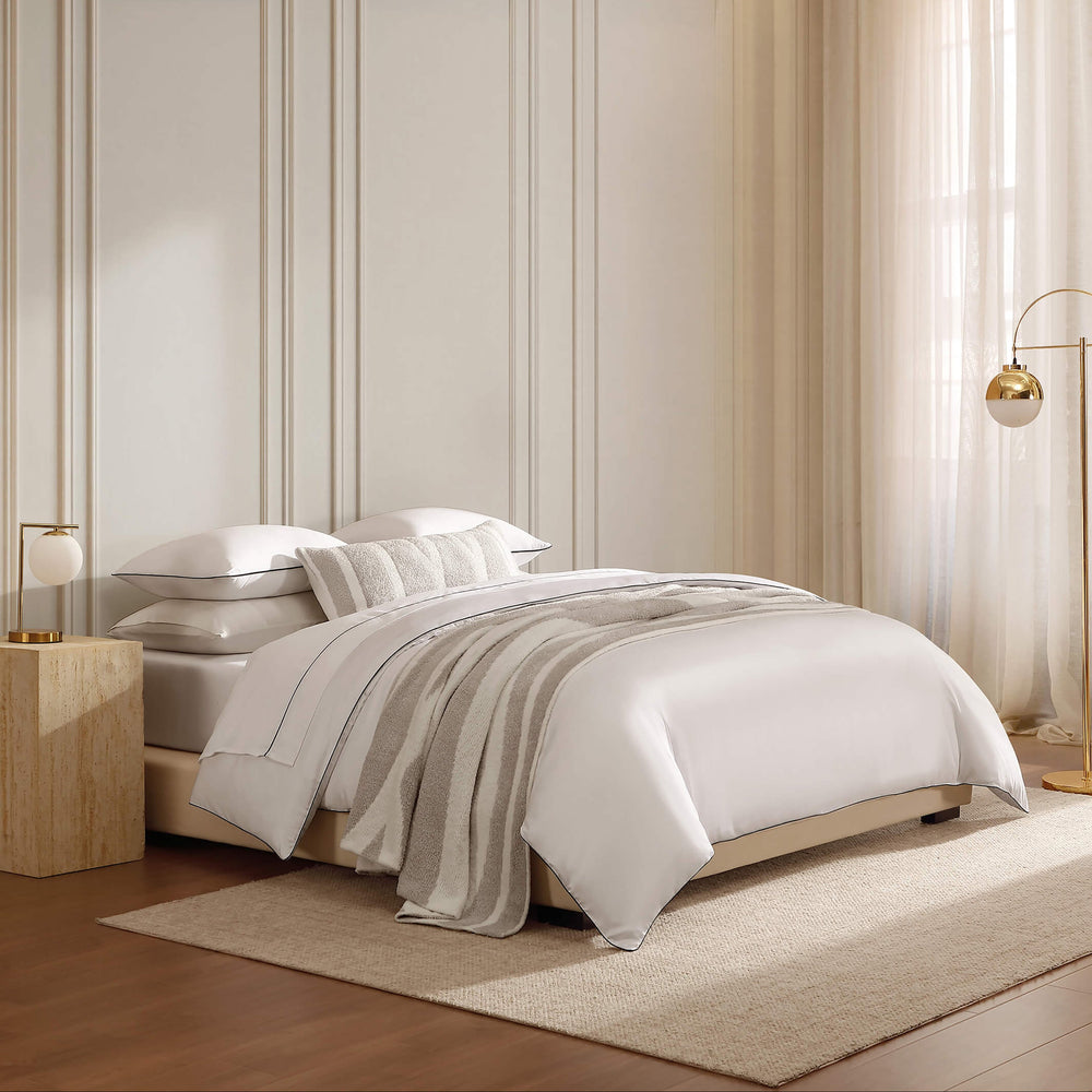 Luxe Bamboo Duvet Cover with Piping