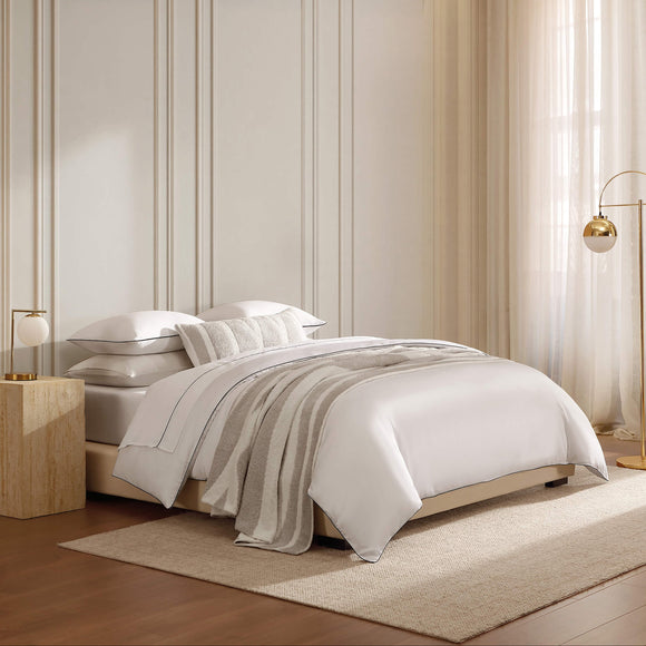 Luxe Bamboo Duvet Cover with Piping