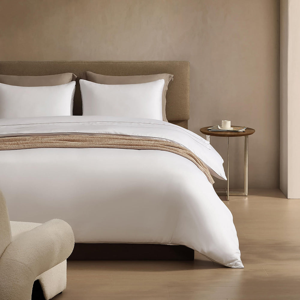 Luxe Bamboo Duvet Cover with Piping