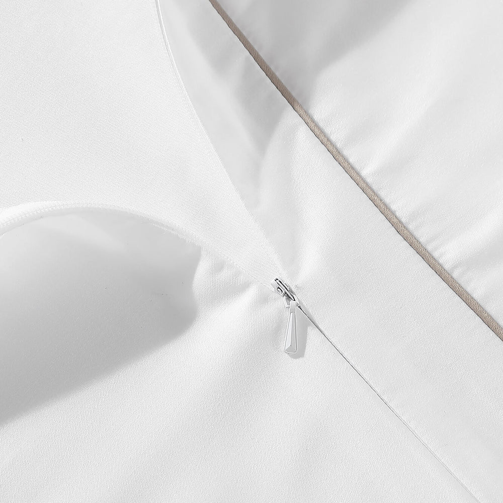 Luxe Bamboo Duvet Cover with Piping