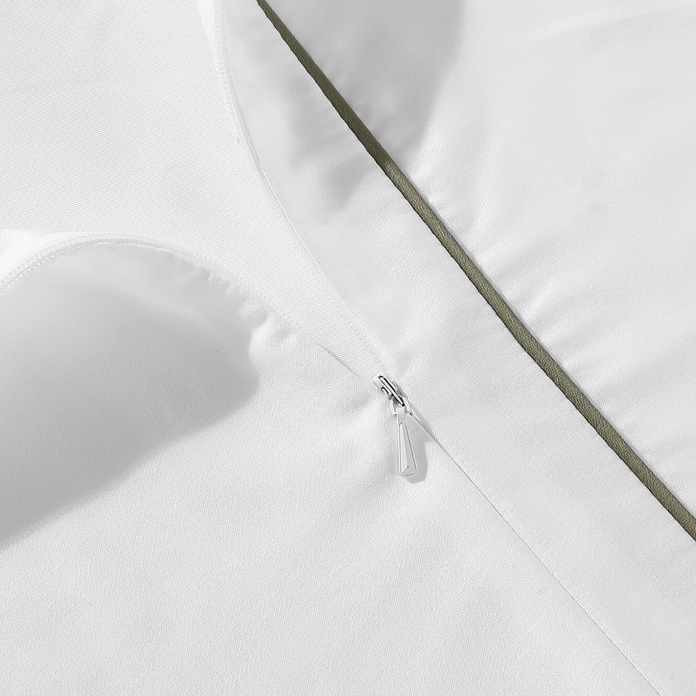 Luxe Bamboo Duvet Cover with Piping