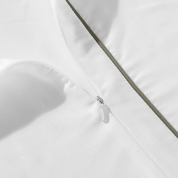 Luxe Bamboo Duvet Cover with Piping