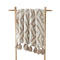 Maze Pom Pom Throw Blanket  option Biscotti / Sahara Tan