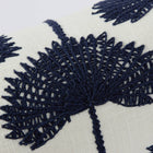Palm Leaf Embroidered Bolster Pillow