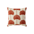 Palm Leaf Embroidered Throw Pillow