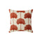 Palm Leaf Embroidered Throw Pillow  option Sienna / Off White