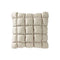 Silky Lyocell Puff Throw Pillow  option Sandstone