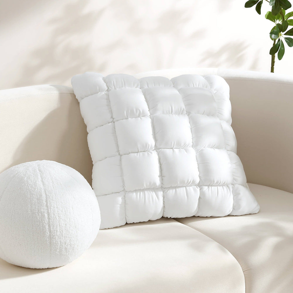 Silky Lyocell Puff Throw Pillow