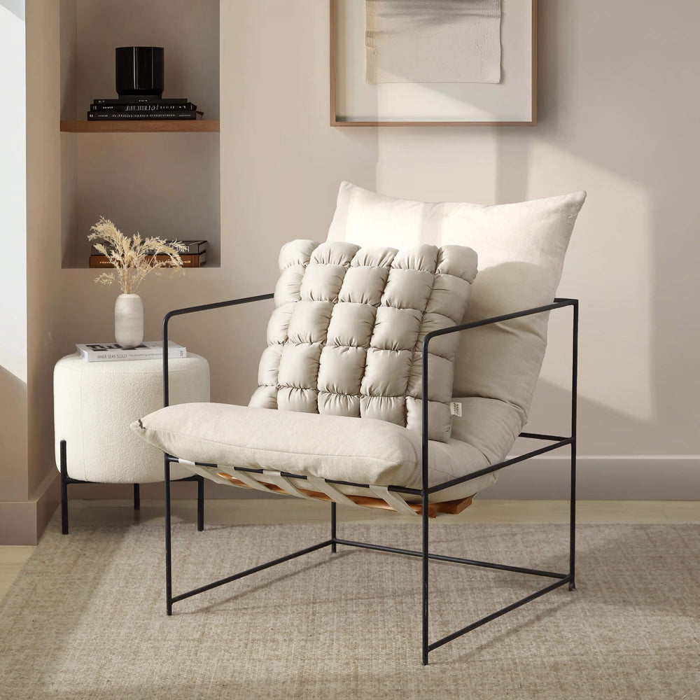 Silky Lyocell Puff Throw Pillow