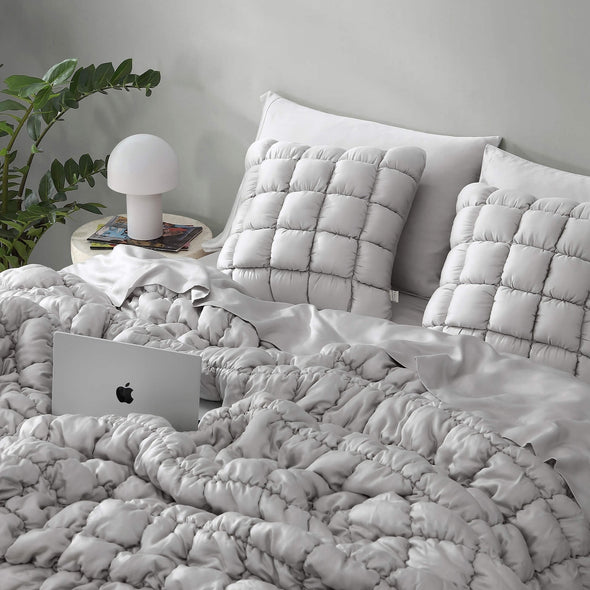 Silky Lyocell Puff Throw Pillow