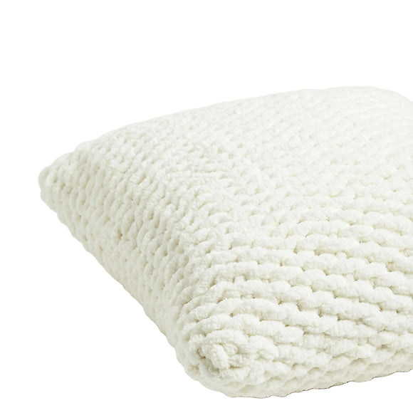 Snug Chunky Knit Throw Pillow