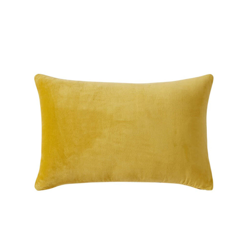 Velvet Watercolor Zebra Lumbar Pillow